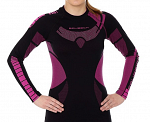 Brubeck Bluza Dry LS Czarny/Amarant